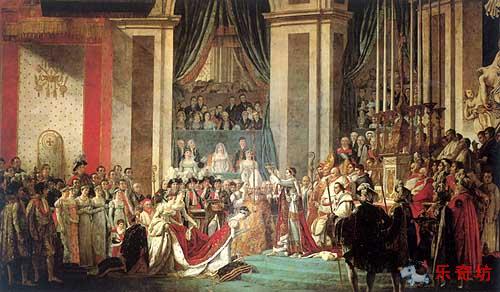 1804年12月02日拿破仑·波拿巴加冕为法兰西第一帝国皇帝.